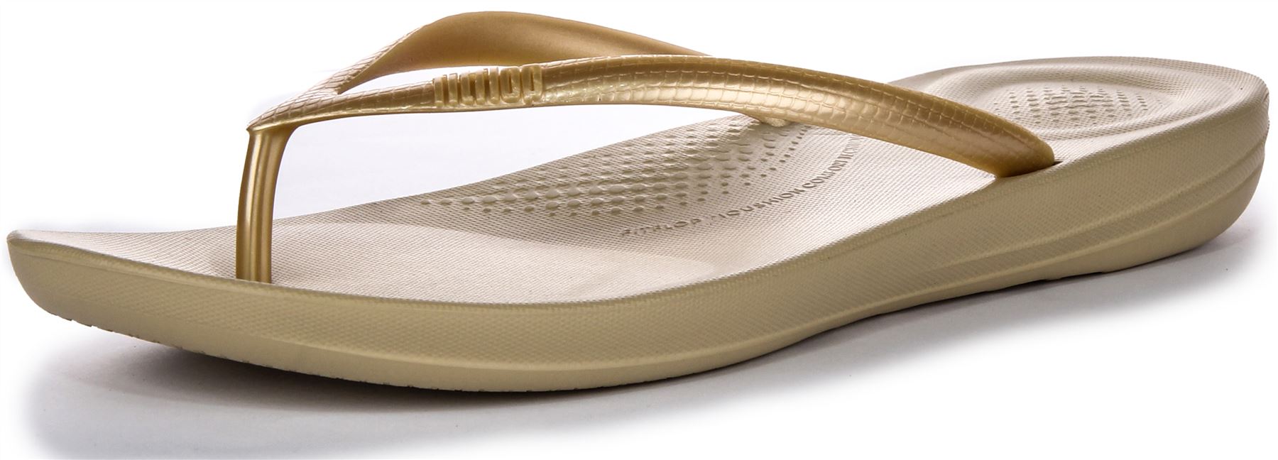 Sandalia Fitflop Iqushion ergonómica de espuma de aire de alto rebote para mujer bronce Reino Unido 5-11 - Imagen 19 de 37
