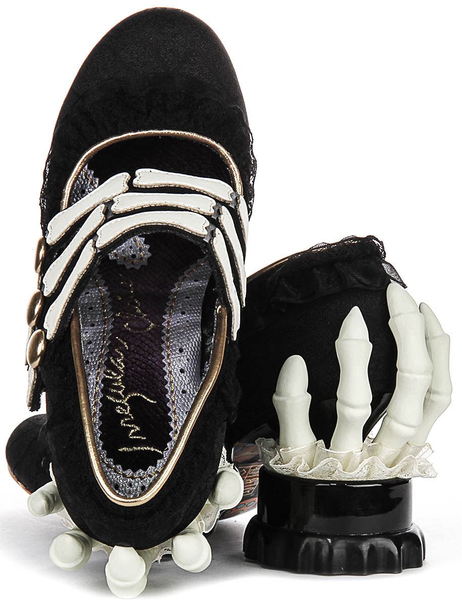 Irregular Choice Goulish Grasp Spooky Skeletal Damen Absatz Schwarz US 6 - 10 - Bild 10 von 18