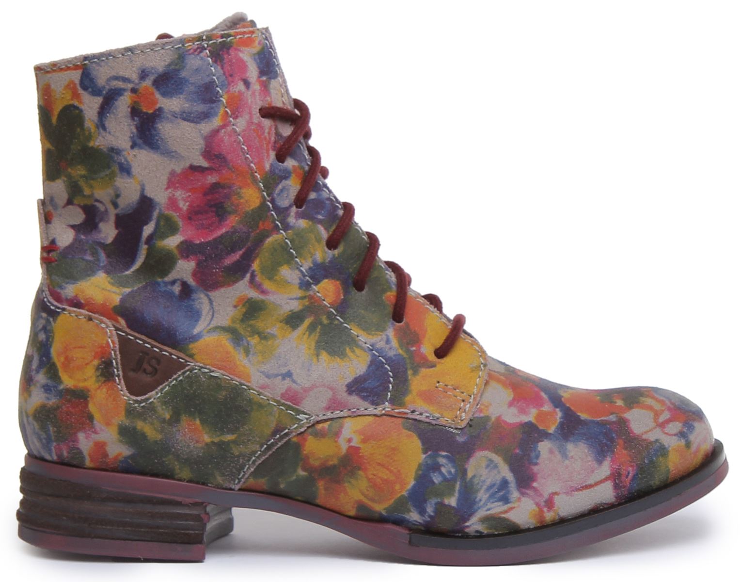 Josef Seibel Sanja 01 Grey Print Womens Ankle Boots 38 EU