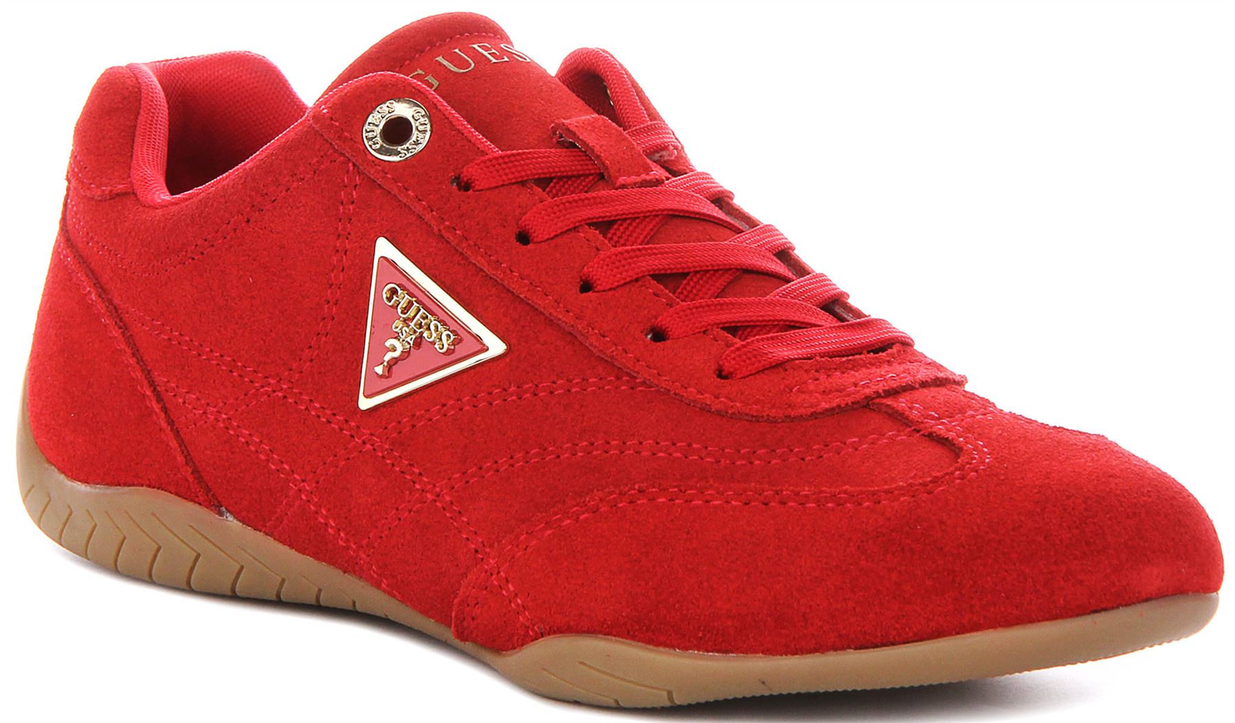Guess Gabiey Wildleder Schnrschuhe Damen Sneaker In Rot UK 5 - 10 22090₽