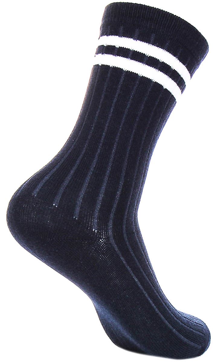 Justinreess England 2P Stripe Cotton Wear Womens Socks In White Black One Size - Picture 25 of 37