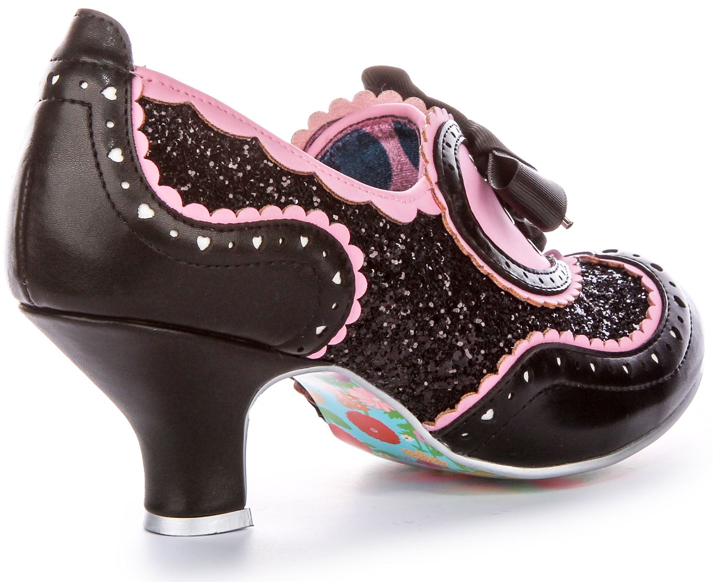 Irregular Choice Jazz Cat Lazo Encaje Dorado Brillo Medio Oro Rosa Para Mujer Reino Unido 3-8 - Imagen 4 de 13