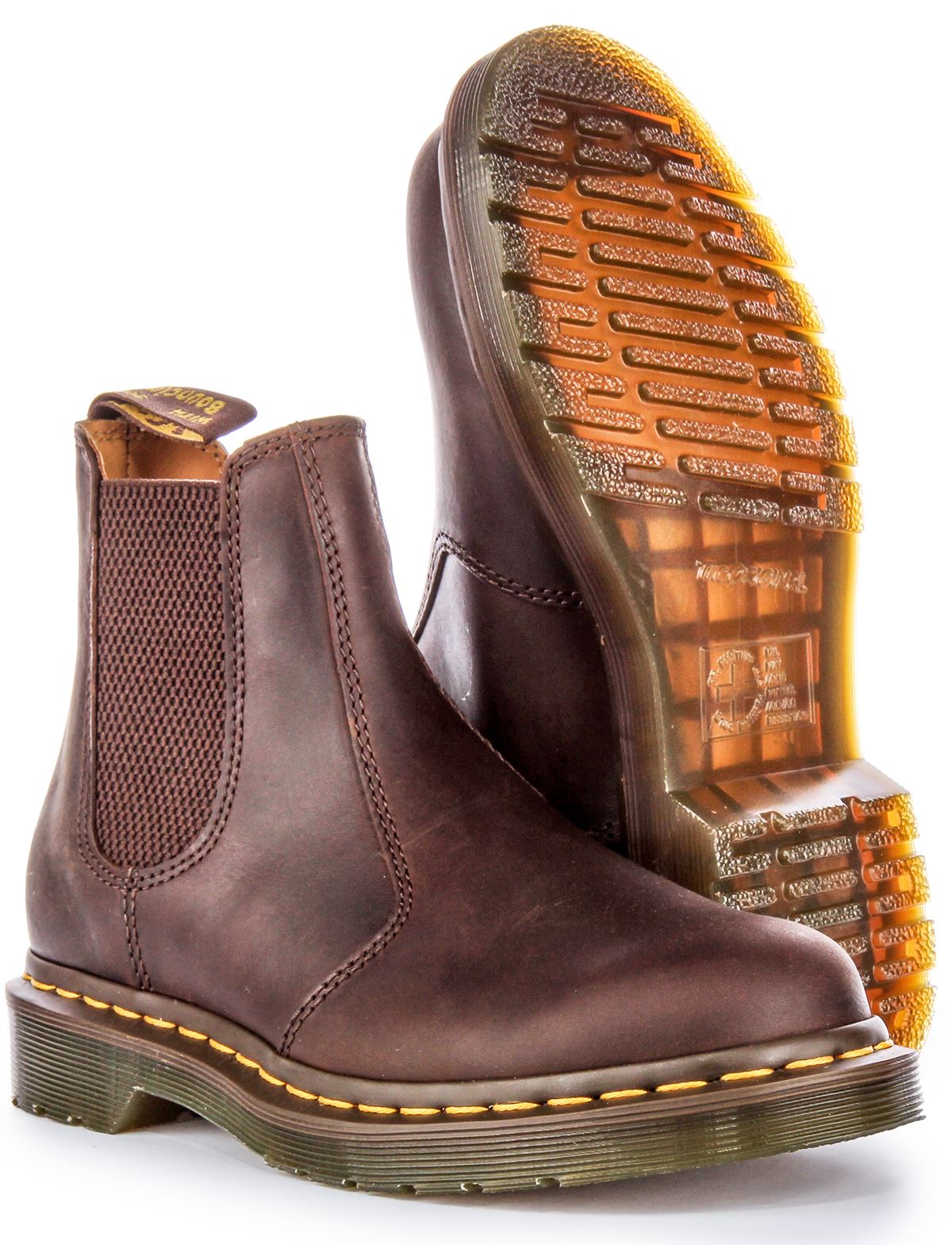 8 Hole Dr. Martens, Brown, Yellow Stitches Men\'s Size 10, NWOT, Vintage Dr Martens | Used - Good | $55.00 | Idaho Falls, Idaho main image 4