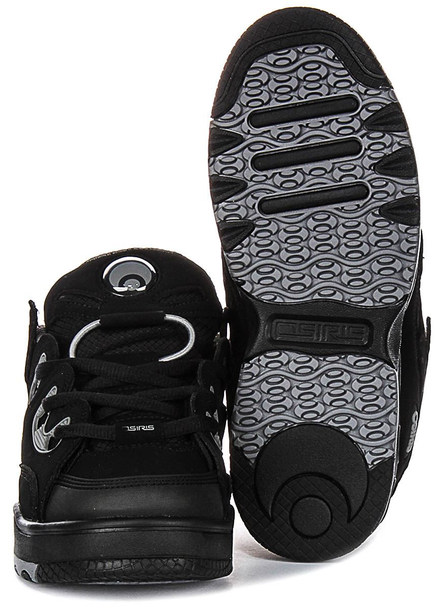 Osiris D3 E Flex Lace Up Toe Cap Womens Sneakers In Black Grey US 5 - 13 - Picture 6 of 13