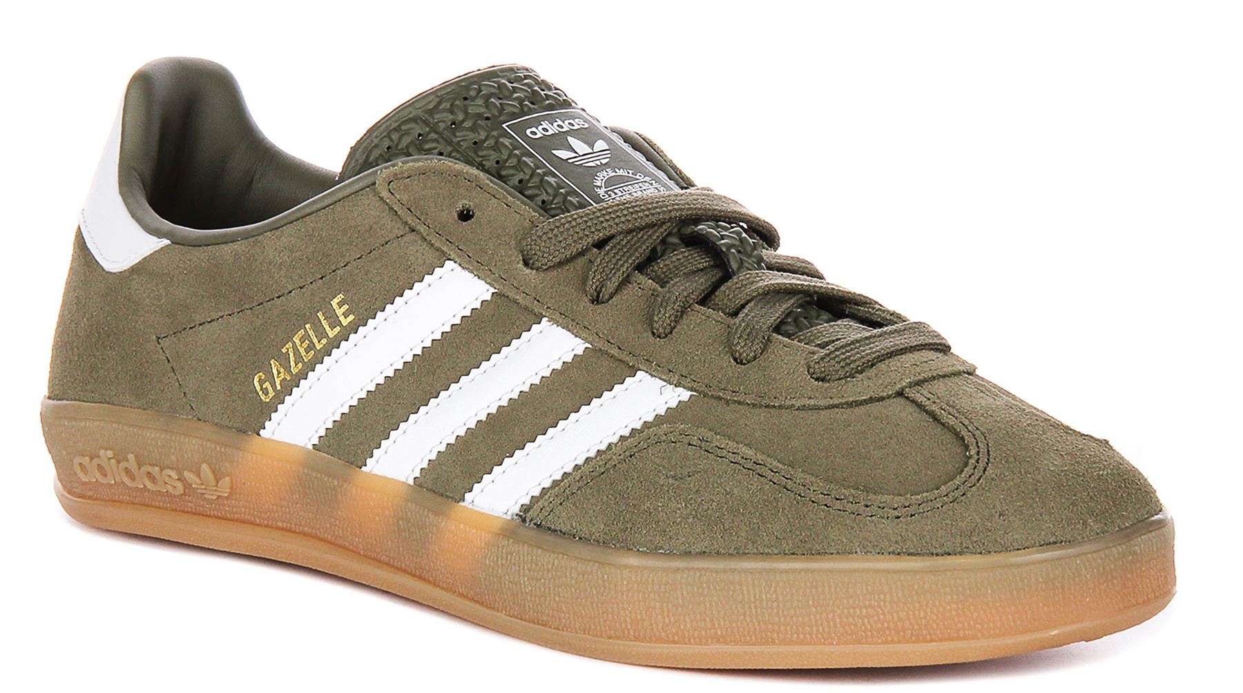 adidas gazelle silver green womens Adidas Originals Samba Gazelle OG Women and Men Cloth Olive Green Retr main image 1