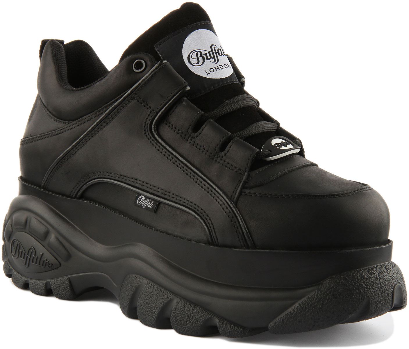 Buffalo 1339-14 2.0 Mens Classic Platform Trainers In Black UK Size 8- 11 - Picture 13 of 18