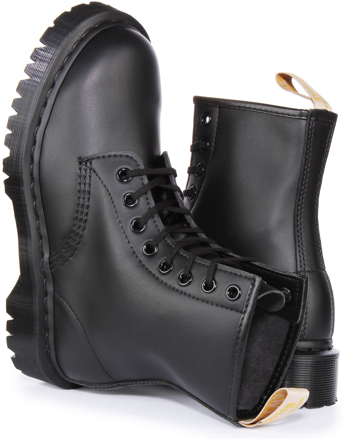 Dr Martens 1460 Bex Mono Vegan Felix Rub Off Boots Unisex In Black UK 3 - 8 - Picture 10 of 12