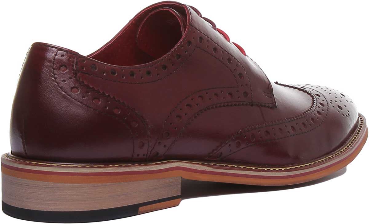 Justin Reece England Dover Wooden Derby Mens Formal Shoes In Black UK 6 - 14 - Picture 28 of 31
