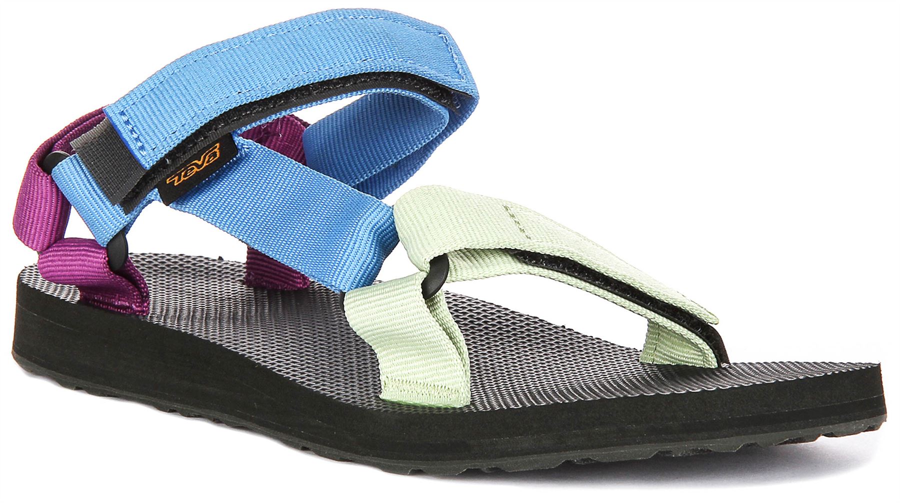 Teva Original Universal Back Strap Vegan Womens Sandals Black Multi US 6 - 9 - Picture 9 of 25
