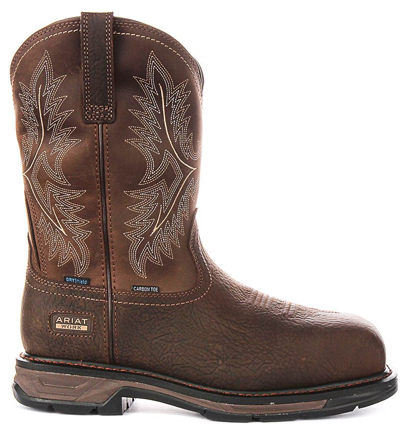 Ariat Workhog XT H2O Wide Square Toe Steel Toe Mens Boot Brown UK 7 - 12