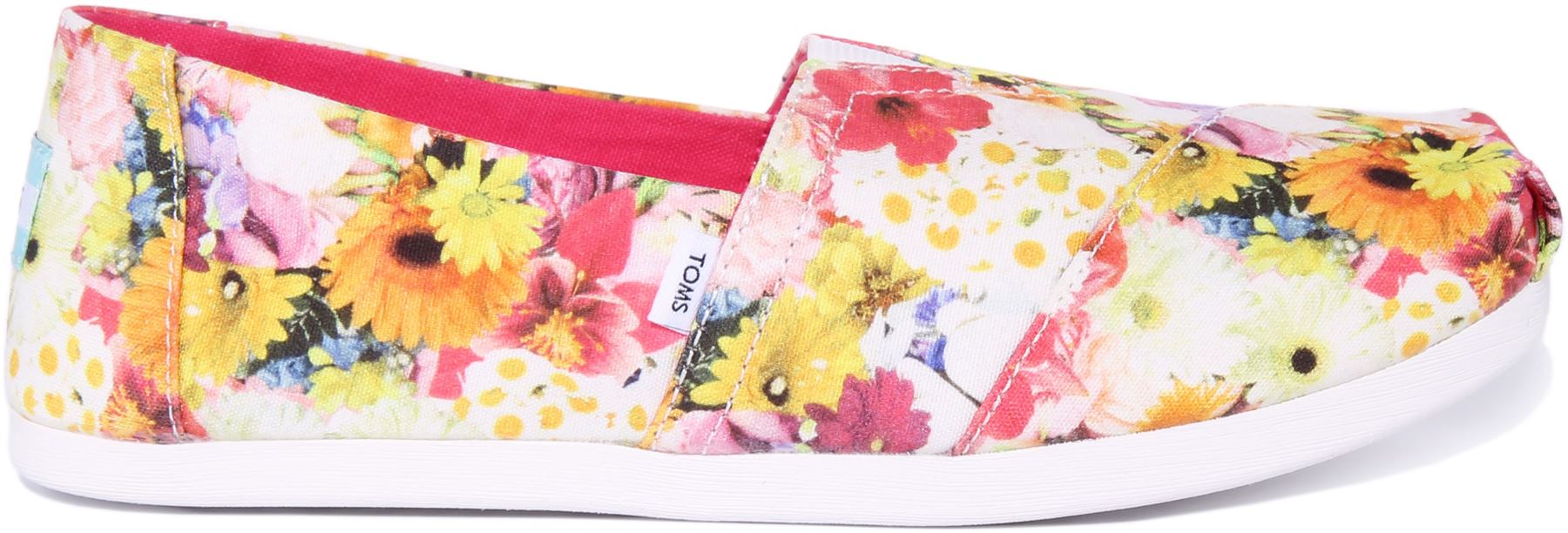 Toms Alpargata Białe fotorealny kolaż Trampki z nadrukiem Białe Damskie Rozmiar 3 - 8 - Zdjęcie 8 z 12