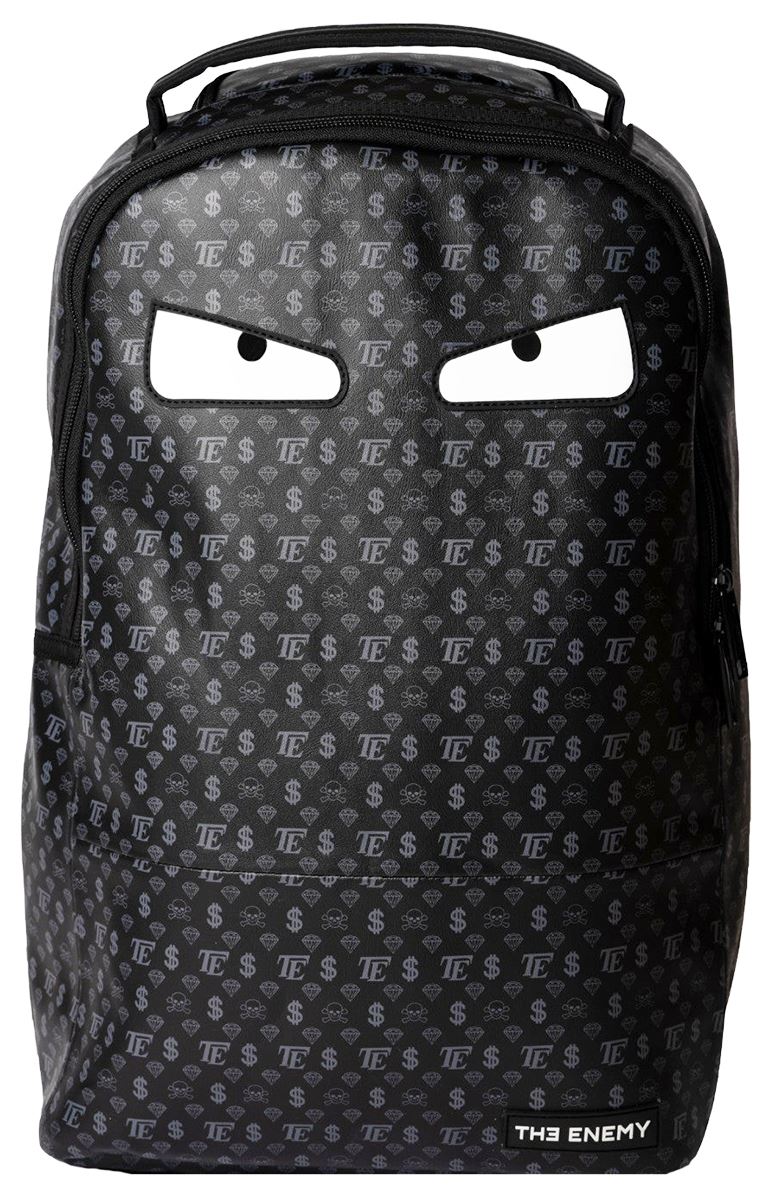 Надежный рюкзак из эко-полиуретана Вражеский глаз на спине от schwarz weiß