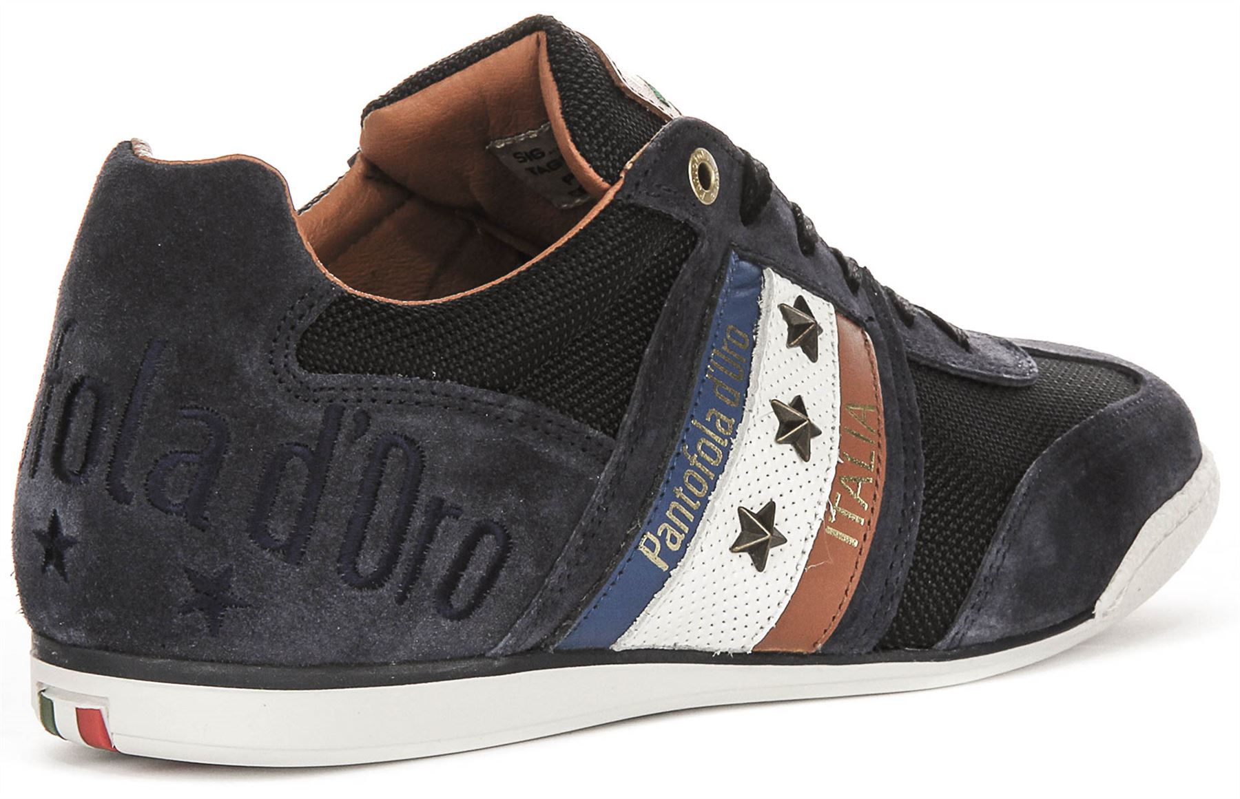 PANTOFOLA D’ORO Pantofola D'Oro Imola N Stars Scarpe da Ginnastica Ispirazione Retrò Blu Navy Uomo Taglia 6 12