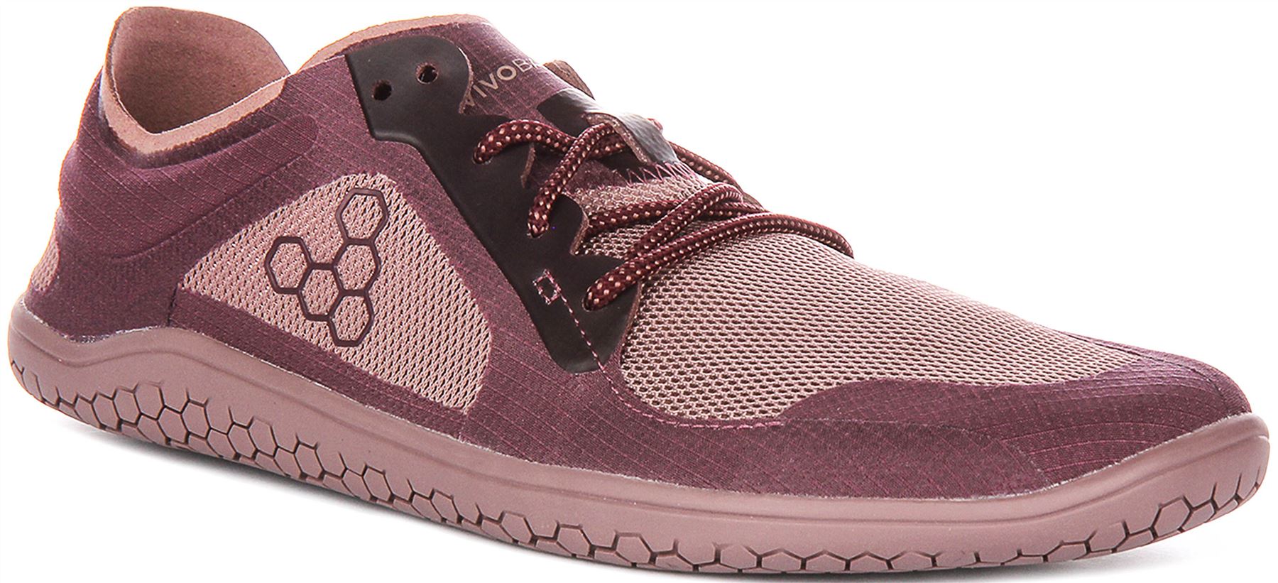Vivobarefoot Primus Reimagine Mesh Schnürschuh Damen Sneaker in Dusty Rose UK 3   8