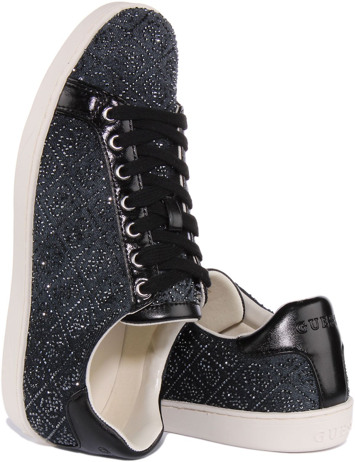 Guess Rosalía Fl7Rs2Den12 4G Zapatillas Estampadas Diamante Azul Mujer Reino Unido 3-8 - Imagen 5 de 13