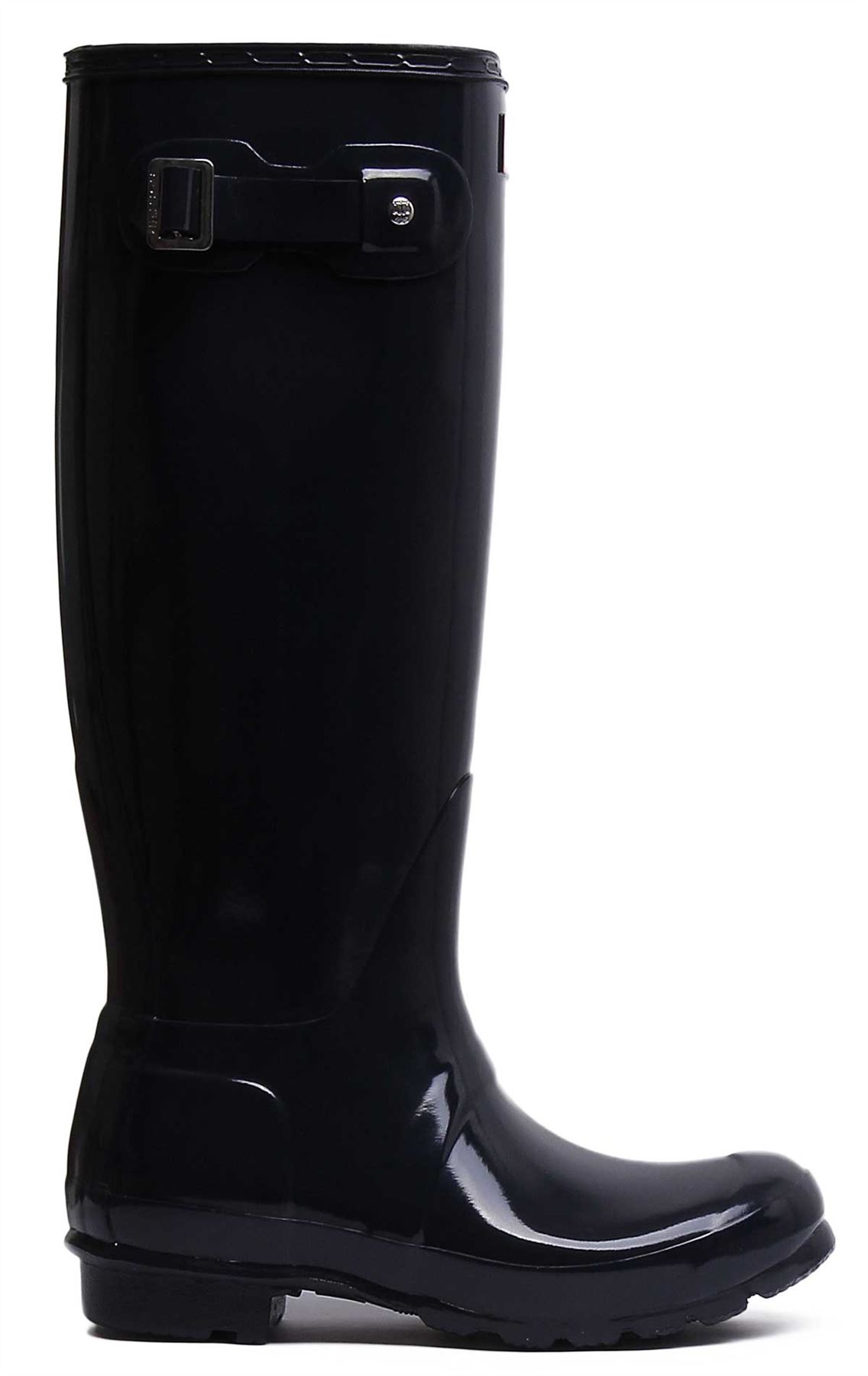 Hunter Mujeres Alto Brillo Mujer Botas Negras Talla US 5-11 - Imagen 9 de 13