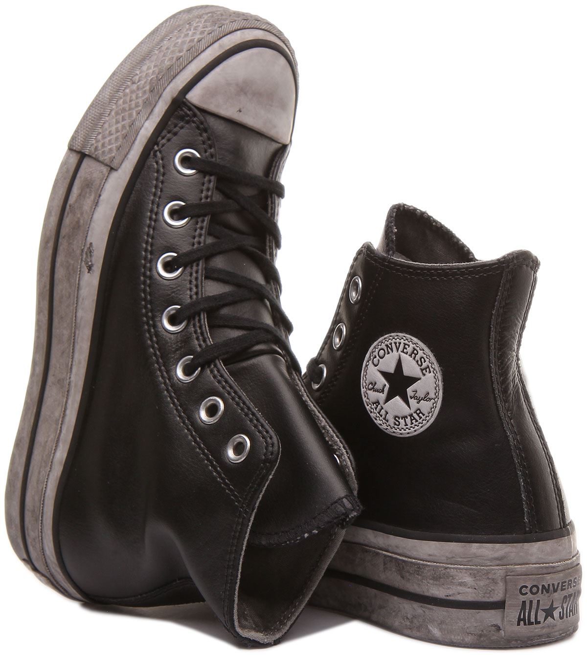 Chuck Taylor All Star Leather Smoke Platform - Converse GB