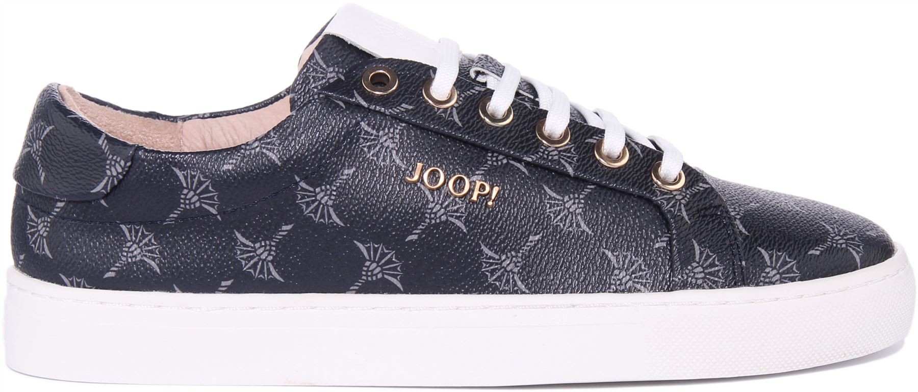 Joop Cortina Coralie Logo Printed Trainers Navy Womens Size 3 - 8 - Picture 8 of 12