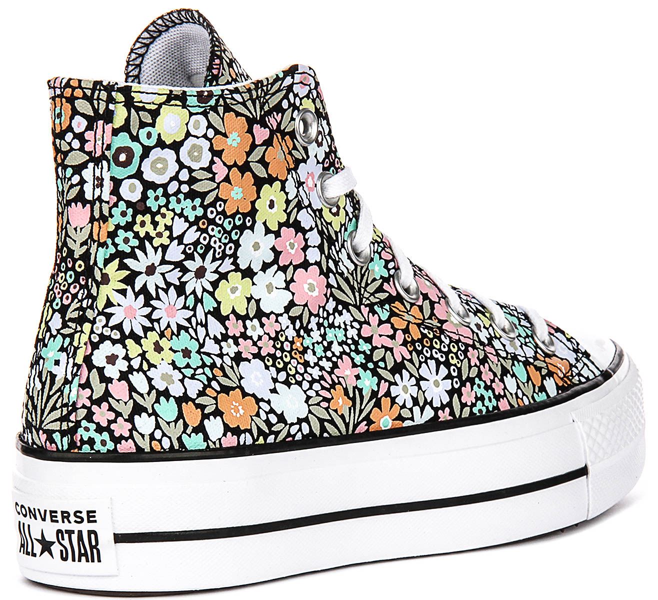 Converse A15009C Ct As Lift Allover Florals Damen Sportschuhe in Blumen UK 3 – 8 - Bild 10 von 25
