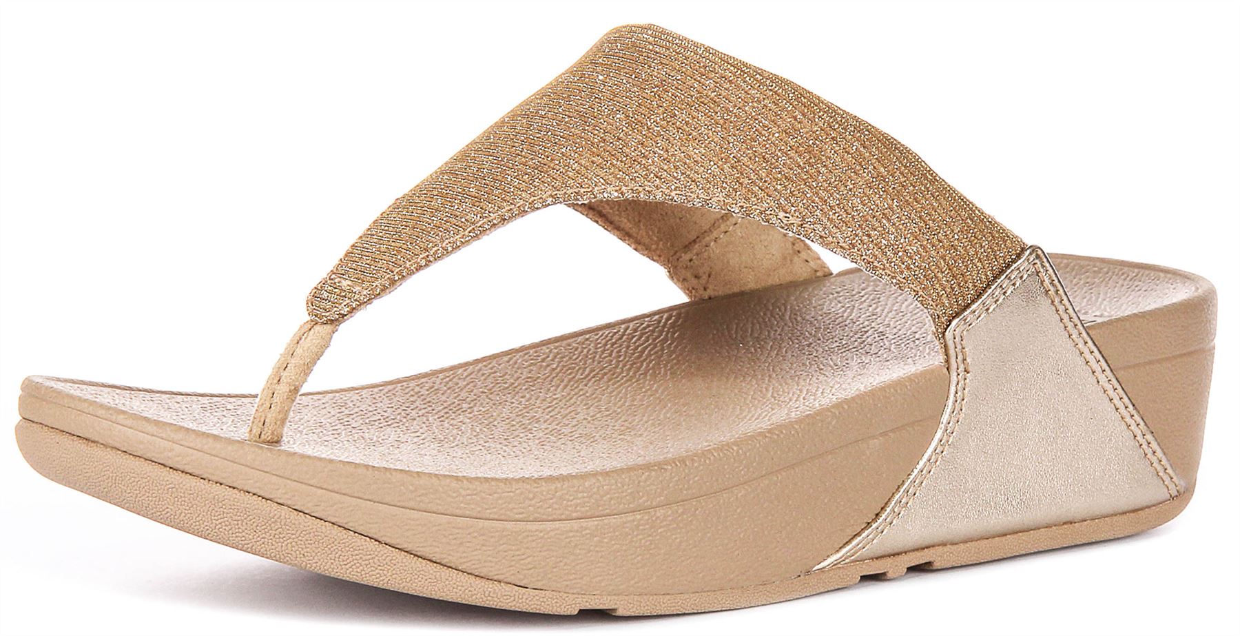 Sandalia Para Mujer Fitflop Lulu Shimmerlux En Pewter UK 3 - 8 - Imagen 13 de 25