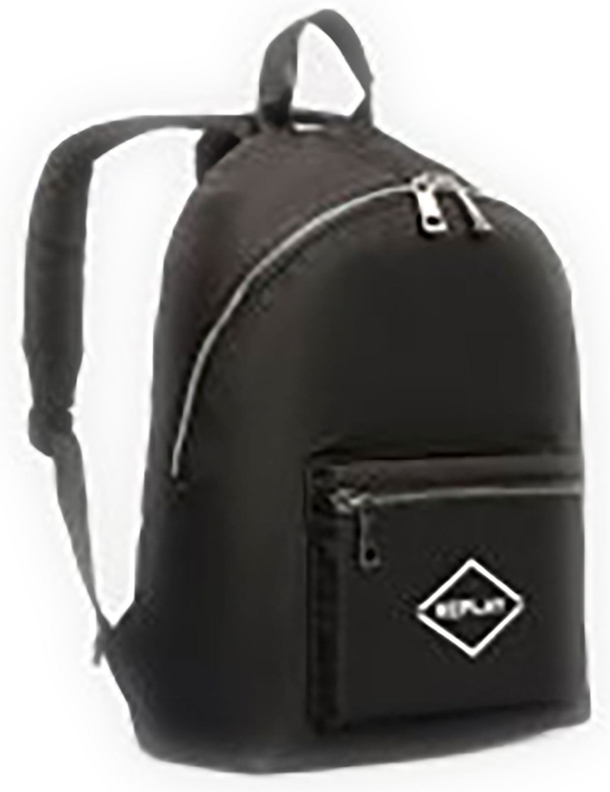 Replay Fu3071.000 Unisex Nylon Backpack With Front Pocket In Black - Picture 8 of 10
