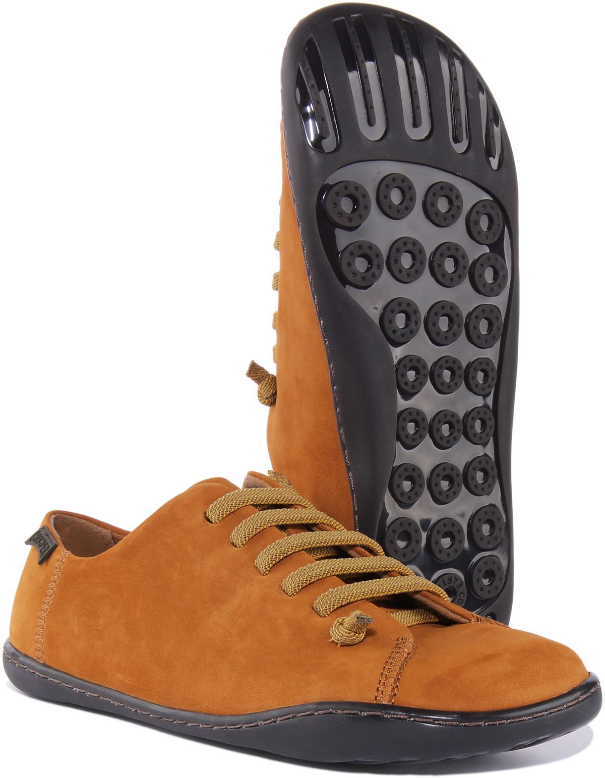 Camper Peu Cami Womens Slip On Soft Leather Shoes In Tan Size US 3