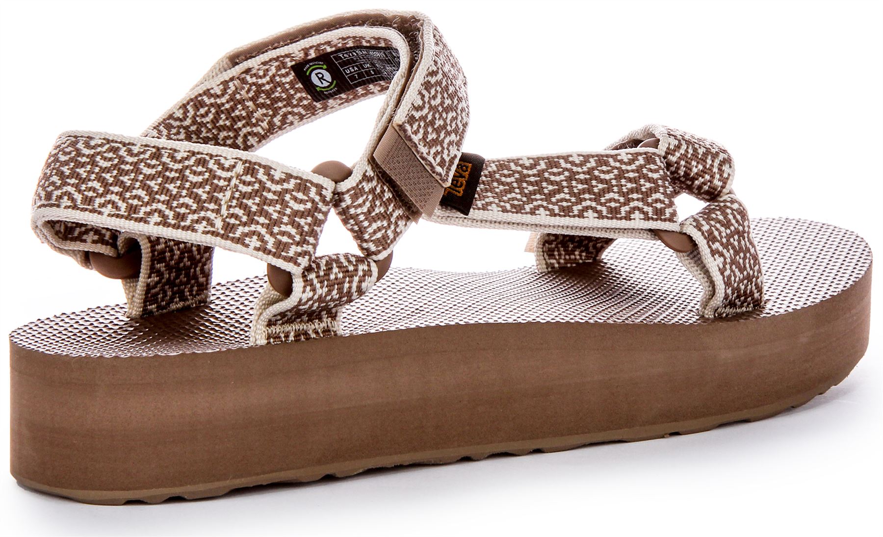 Teva Midform Universal Open Toe Strap Vegan Womens Sandal Beige Brown UK 3 - 8 - Picture 4 of 37