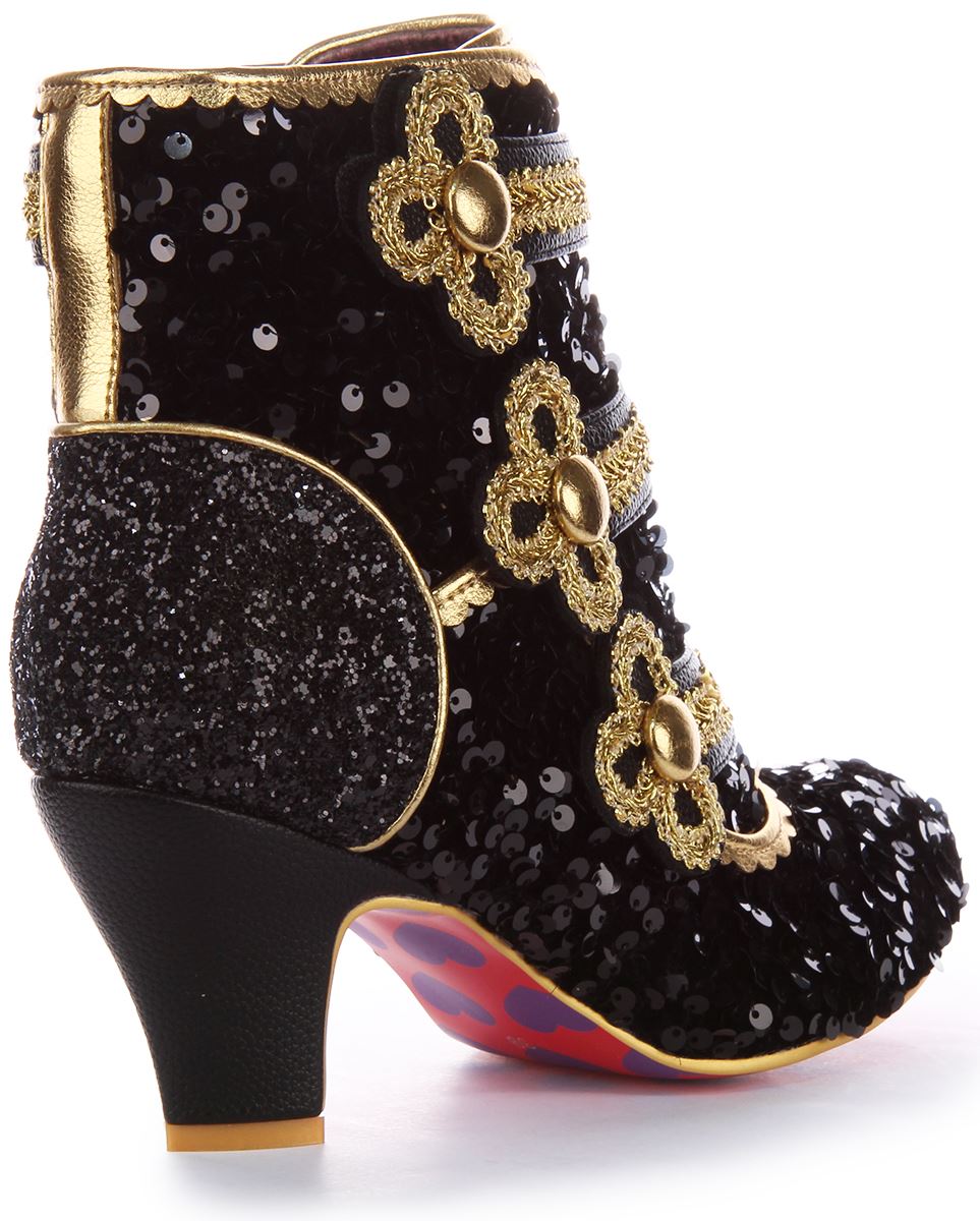 IRREGULAR CHOICE Ratón Rey Sequence Concept 5Cm Tacón Zapato Rojo Mujer Talla 4- - Imagen 4 de 13