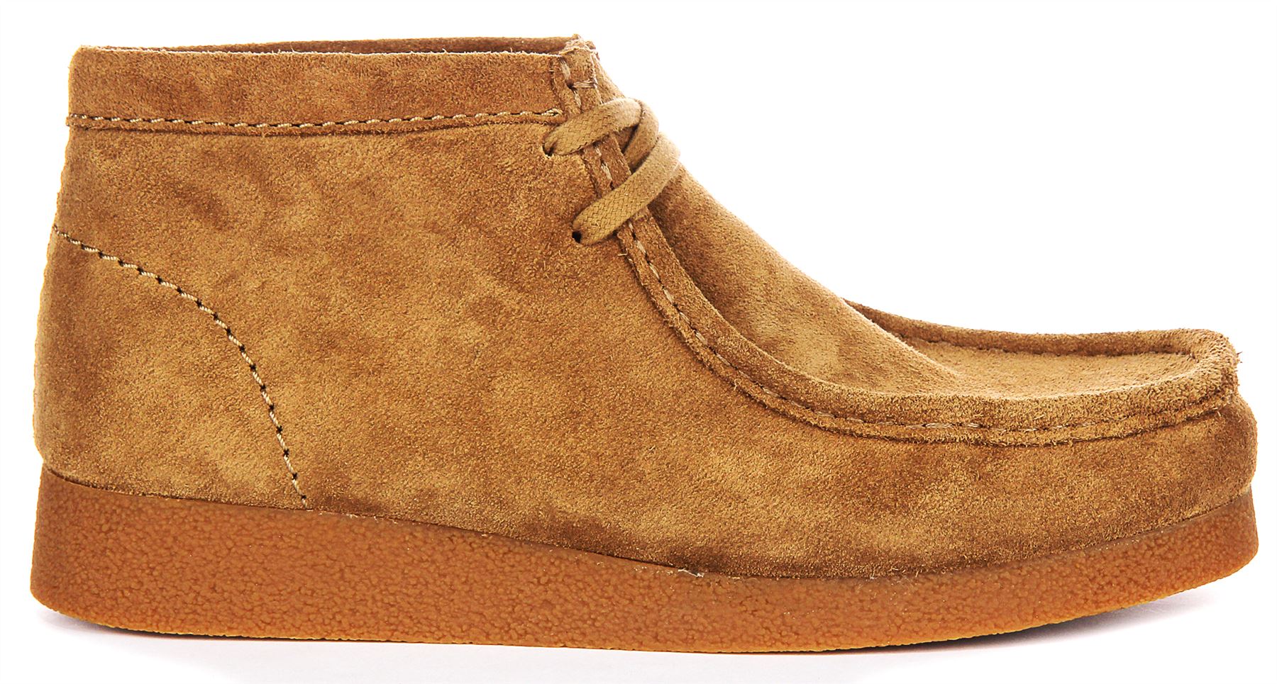 Clarks Originals Wallabee Boots Mens Sand Beige Suede Crepe Sole Chukka Women main image 4