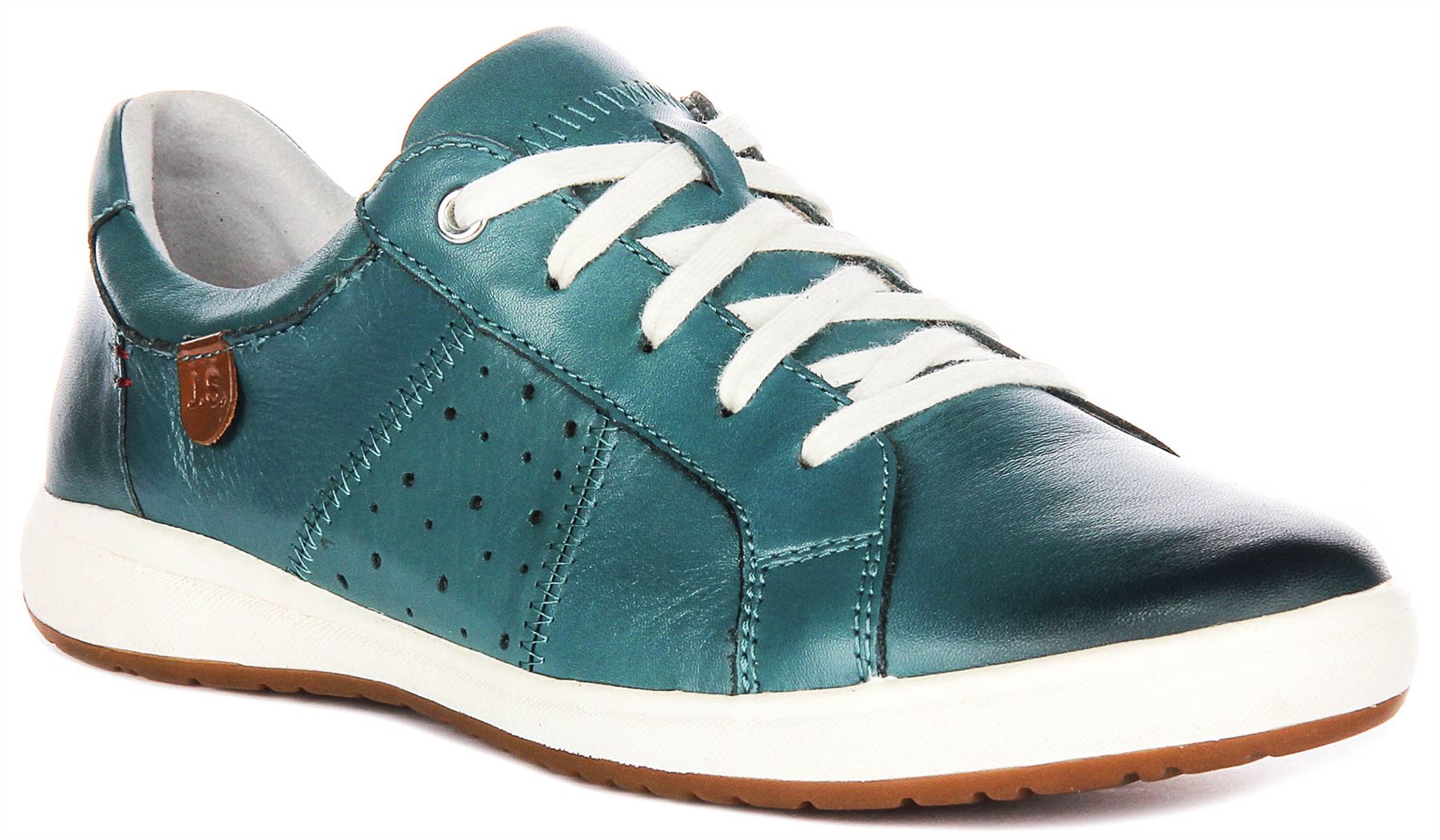Josef Seibel Caren 01 Ladies Casual Leather Womens Sneakers Yellow