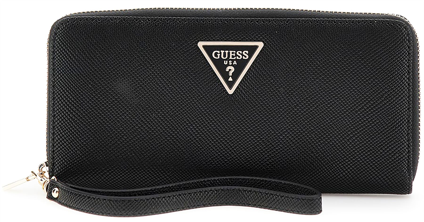 Guess Laurel Maxi Zip Womens Wallet In Black UK