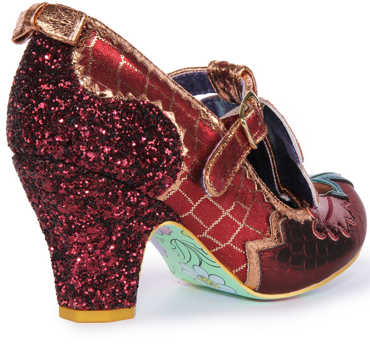 Irregular Choice Feeling Foxy Mid Heel Court Shoes Red Womens UK 3 - 8 - Picture 9 of 12
