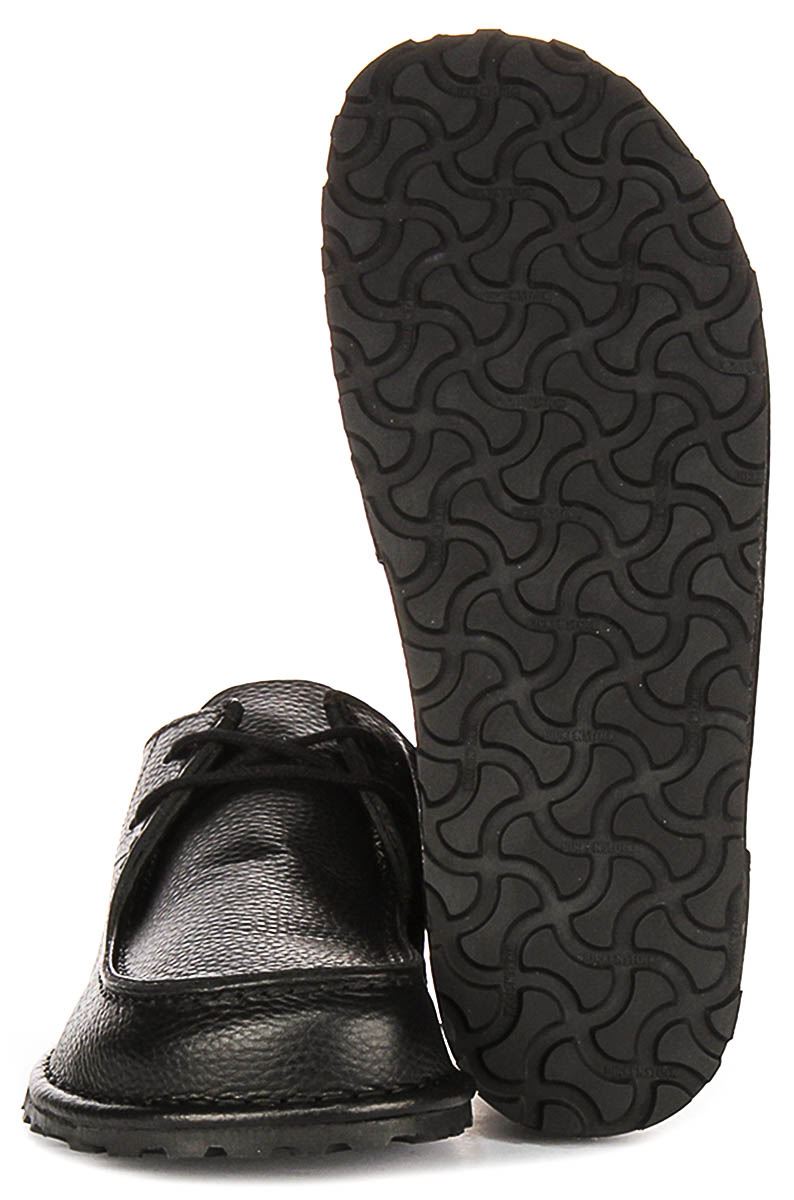 Birkenstock Utti Lace Moccasin Leather Mens Formal Shoes In 