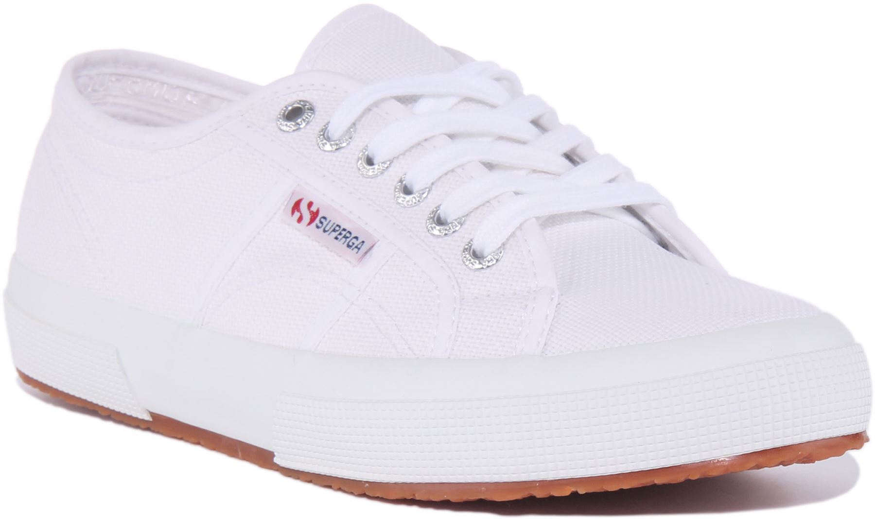 Холст Superga 2750 Cotu klassische elegante-Schnürschuhe weiß Größe 3 - 8