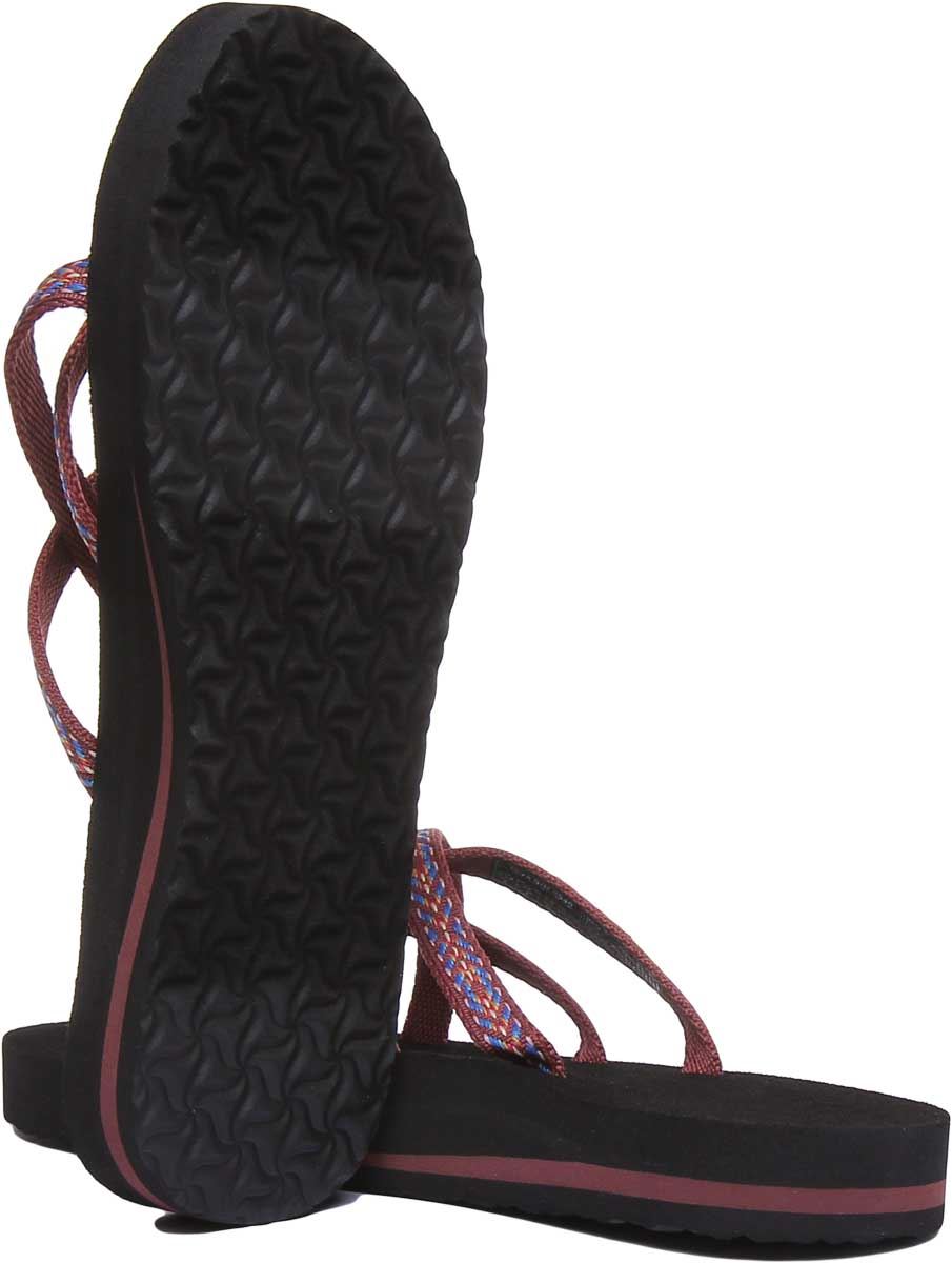 Teva Olowahu Womens Strappy Flip Flop Sandals In Orange Size US 5 - 10 - Picture 12 of 32