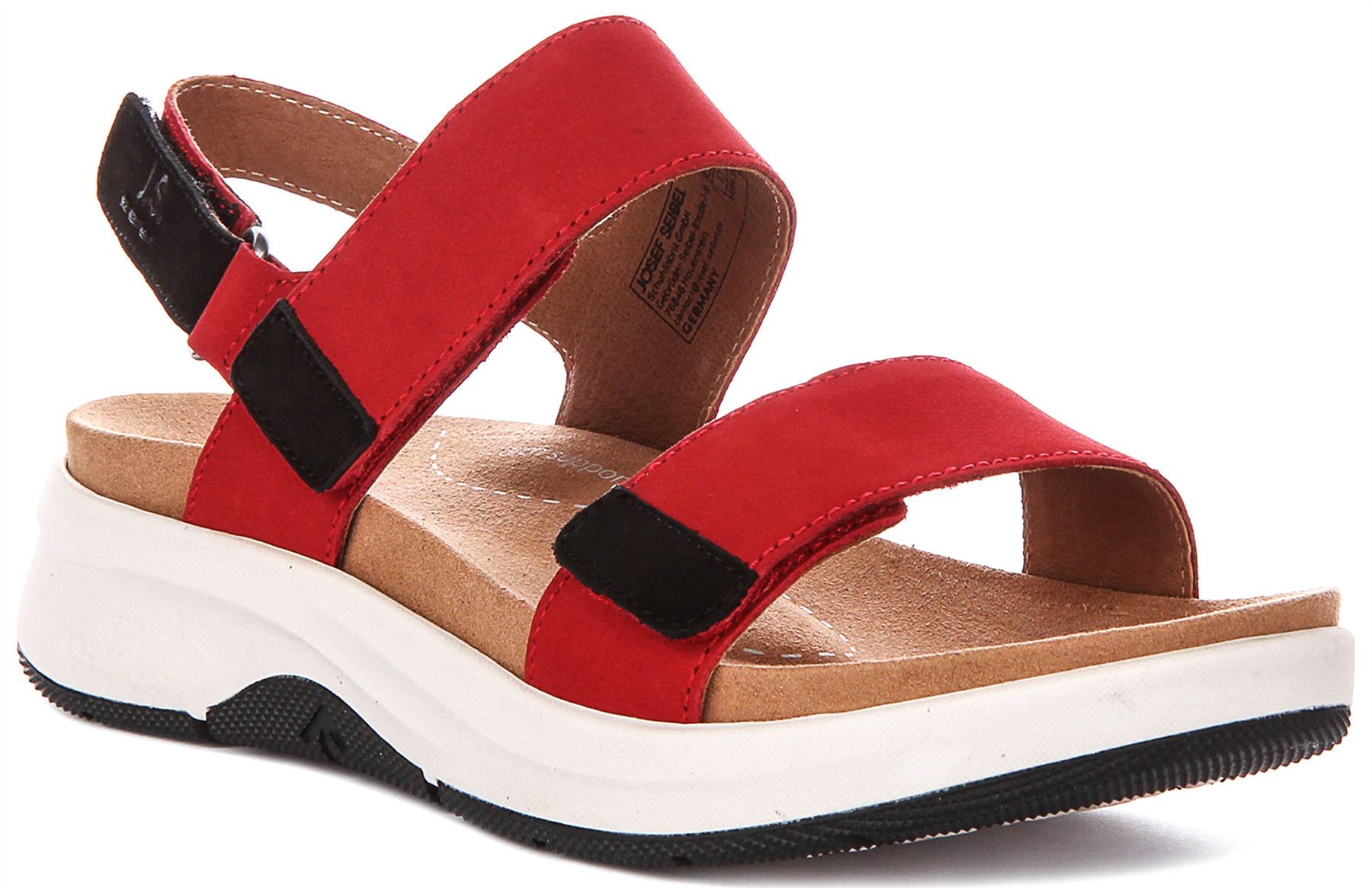 Josef Seibel Estelle 04 verstellbare Damen-Slipper rot UK 4   8