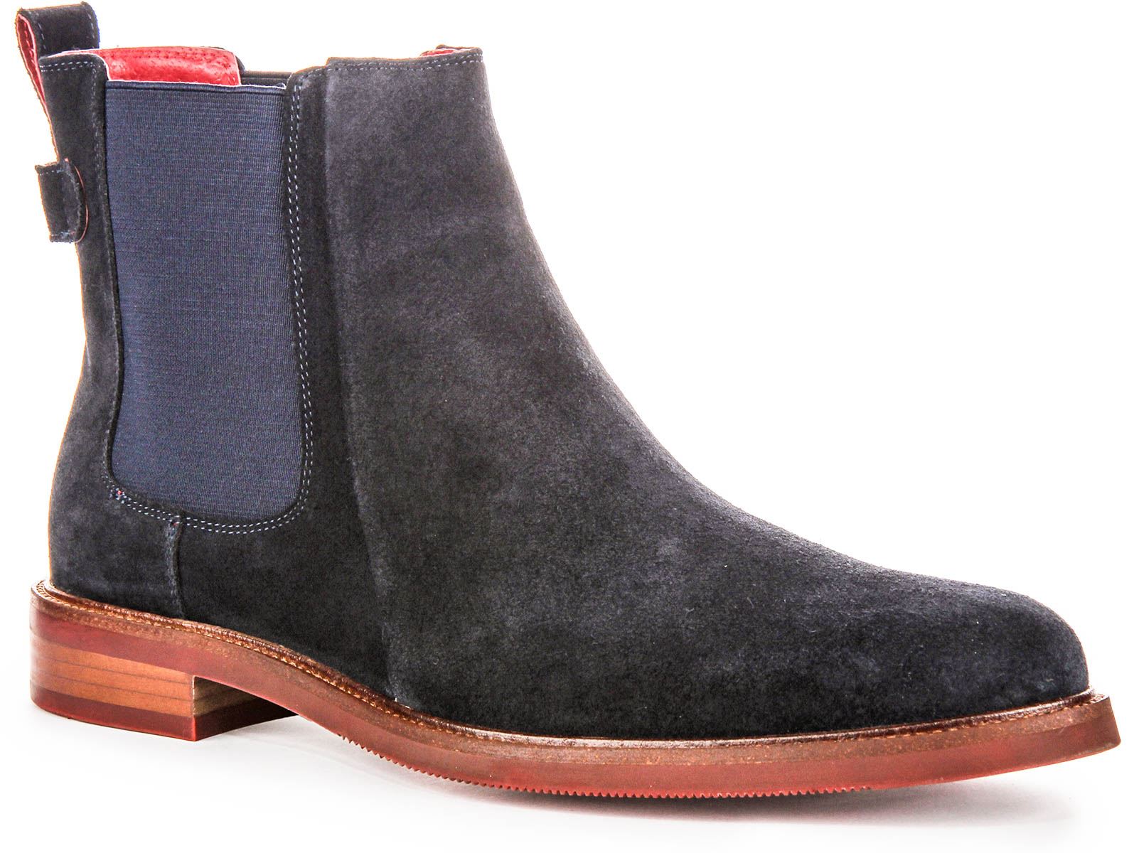 Justinreess England Luiz All Suede Pull Chelsea Mens Boots Black UK 6 - 13 - Picture 14 of 19