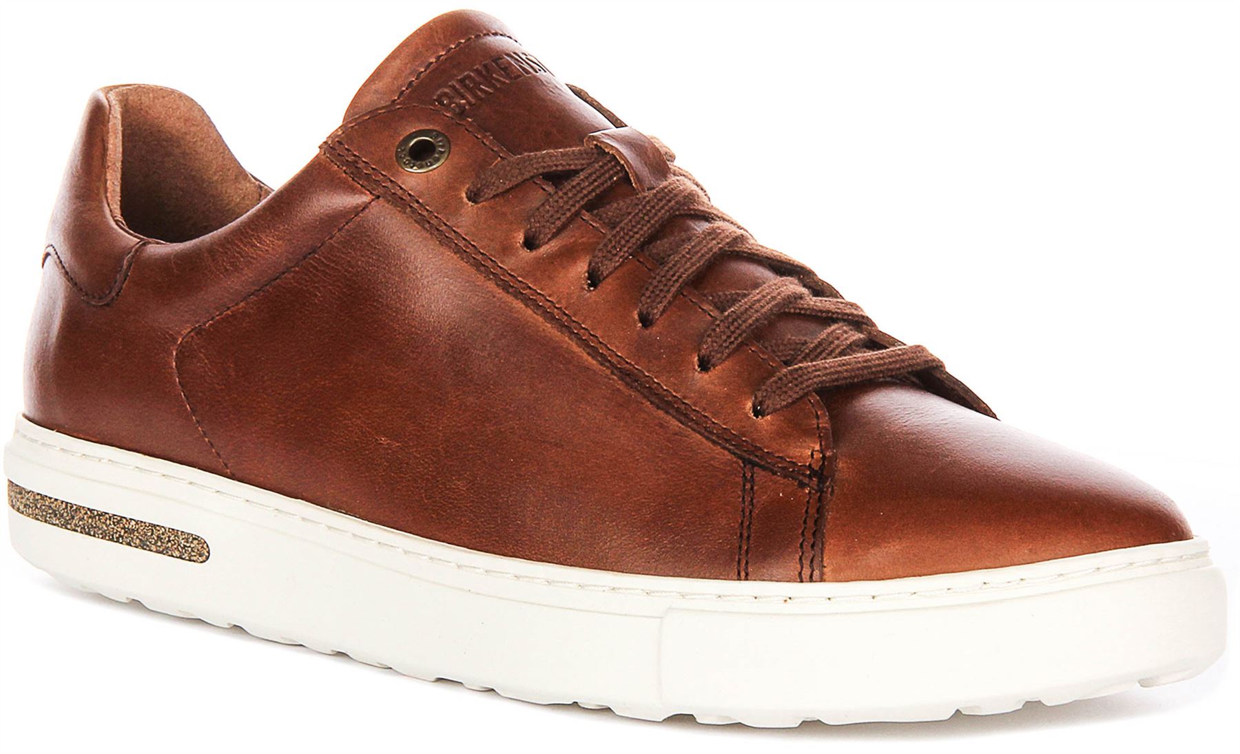 Birkenstock Bend Low Cognac Burnished Leather All-Day Cork-Bed Sneaker EU 45 Birkenstock Bend Low Leather Sneaker main image 3