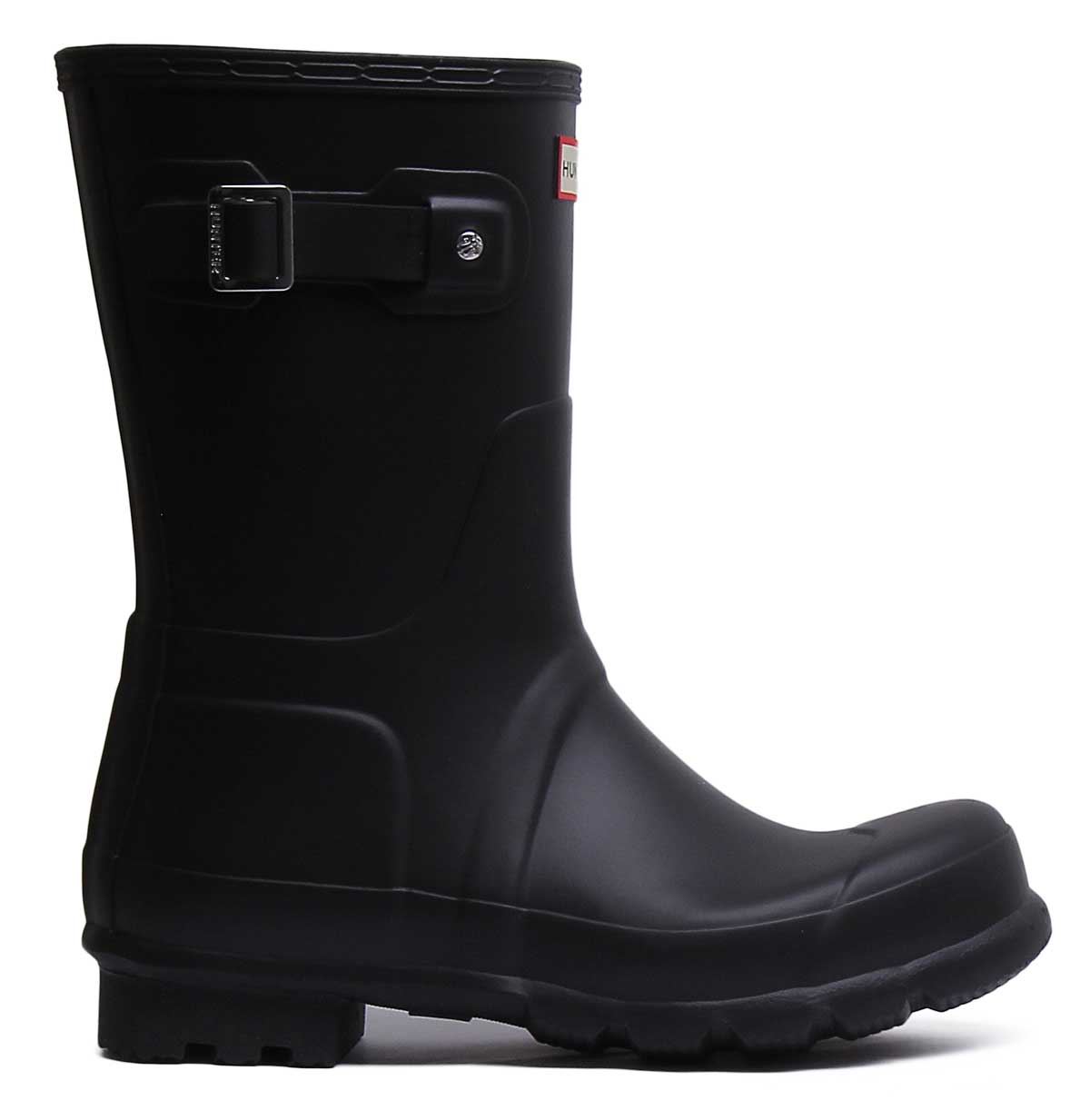Hunter Men Org Short Hunter Original Mens Boots In Black UK 6 - 12