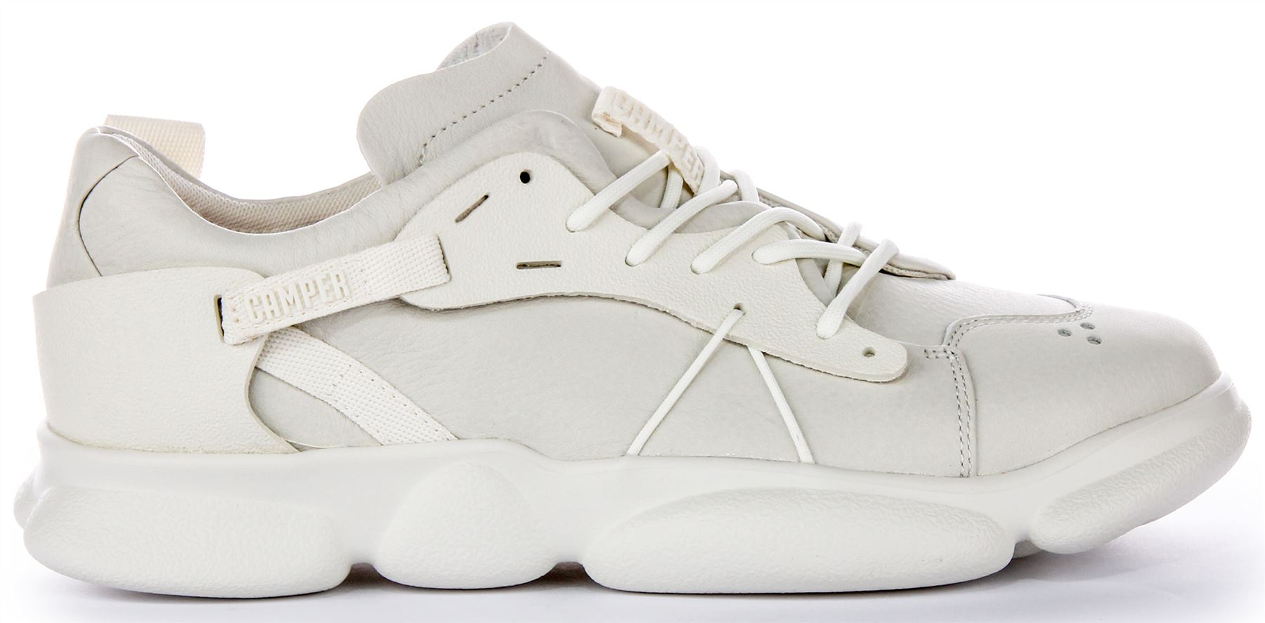 Camper Lace Up Non Dyed Sport Organic Leather Mens Trainer Off White UK 6 - 12