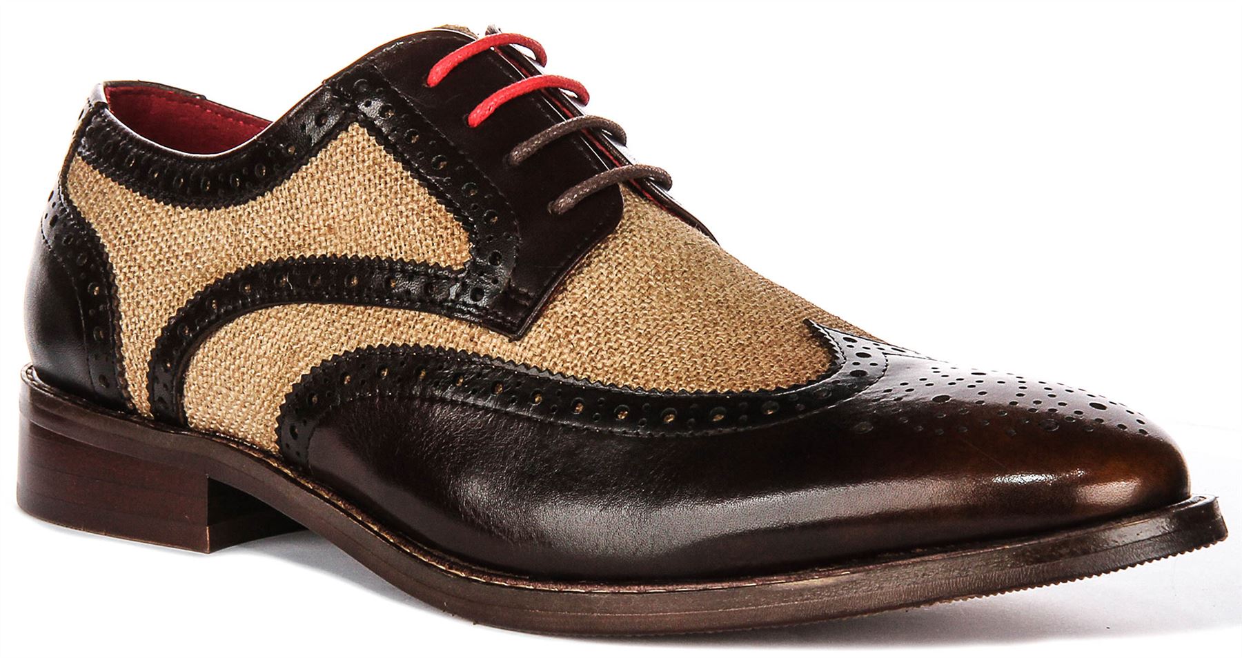 JUSTINREESS ENGLAND Cole Burnised Halbschuhe Herren Formell Schuhe IN Brown UK 6 27190₽