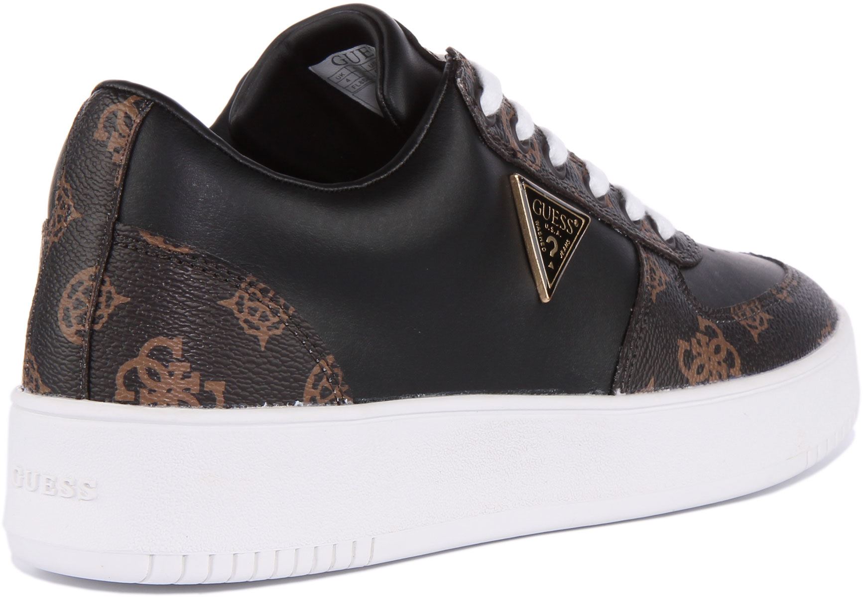 Guess Fl8Sidfal12 Cestas Sidney 4G Logo Impreso Entrenador Blanco Mujer Reino Unido 3-8 - Imagen 4 de 13