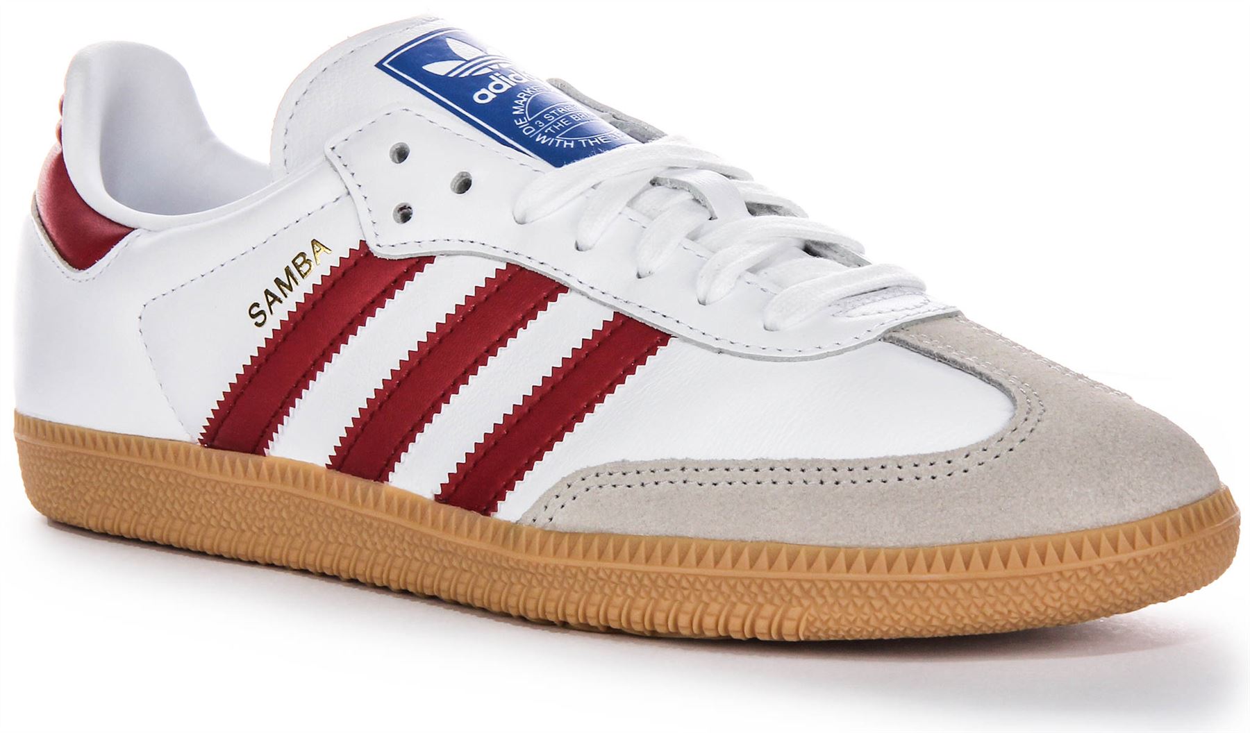 Adidas Samba Orig Grain Leather Lace Up Mens Sneakers In White Black US 7 - 12 | eBay Adidas Samba Orig Grain Leather Lace Up Mens Sneakers In White Black US 7 - 12 | eBay