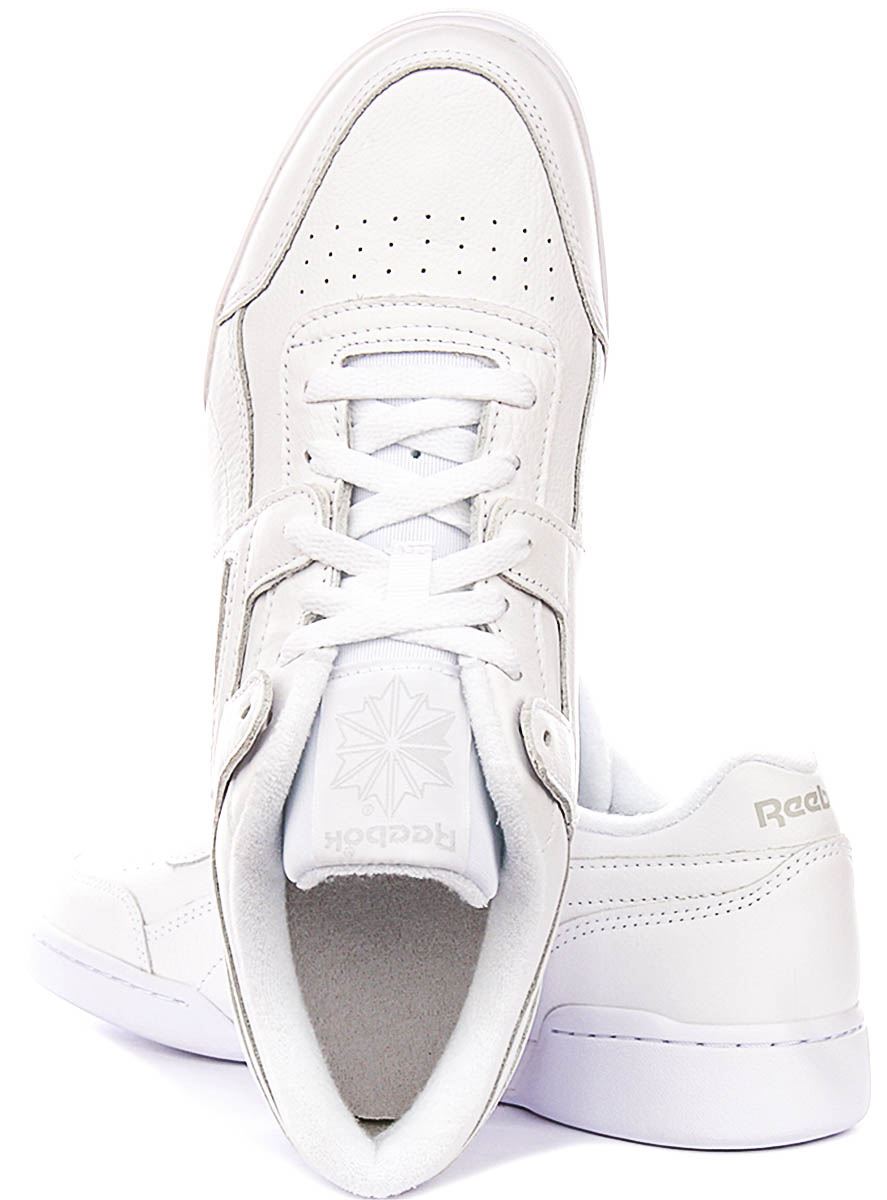 Reebok Workout Plus Classic Cupsole Mens Trainers White UK 7 - 12