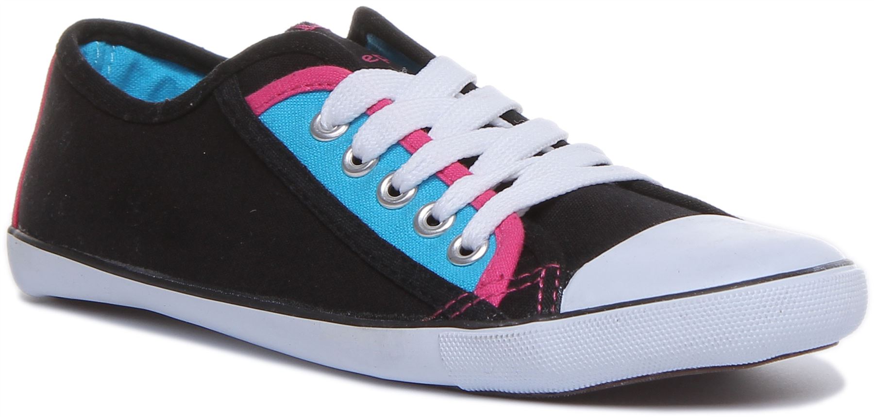 Кроссовки Niedriger из парусины для занятий спортом в Schwarz Gre Великобритания 3 8 3190₽