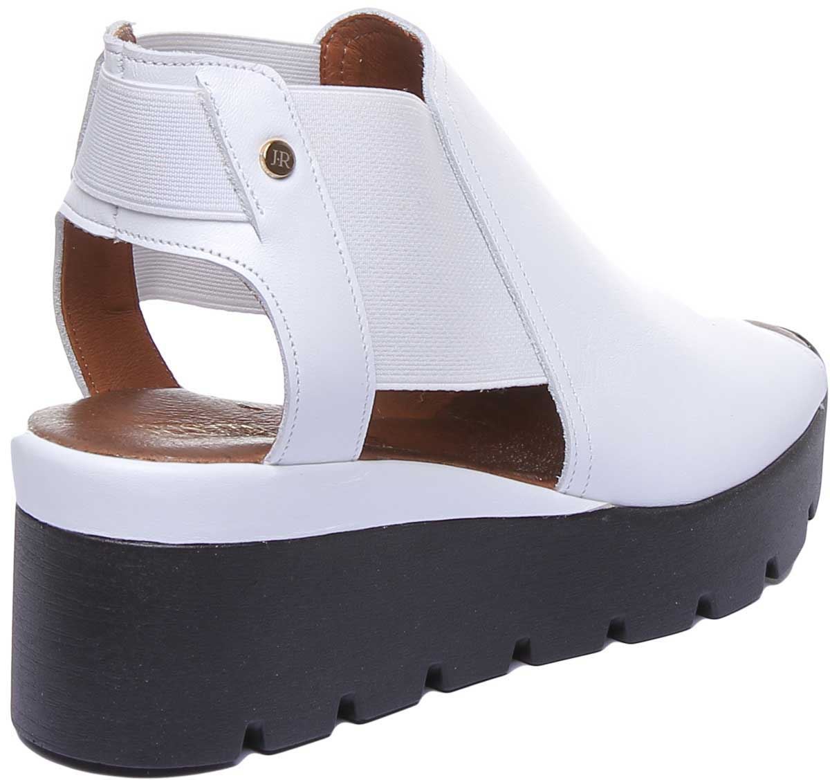 Justin Reece England S-LADIES Sommer Chelsea Damen Sandale IN Weiß UK 3 - 8 - Bild 9 von 12