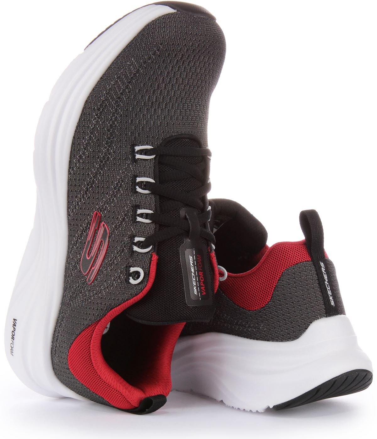 Zapatillas de deporte para hombre Skechers Vapor Foam en negro rojo EU 41-46