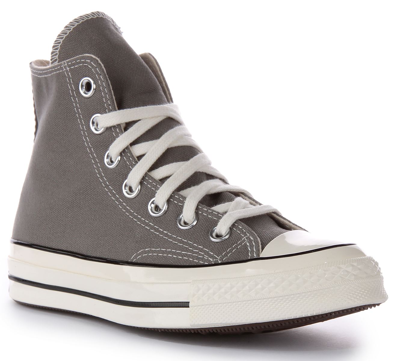 Converse A05584C Spannfutter 70 Hi Top Schnürung Canvas Trainer grau UK 6 - 12 - Bild 7 von 12