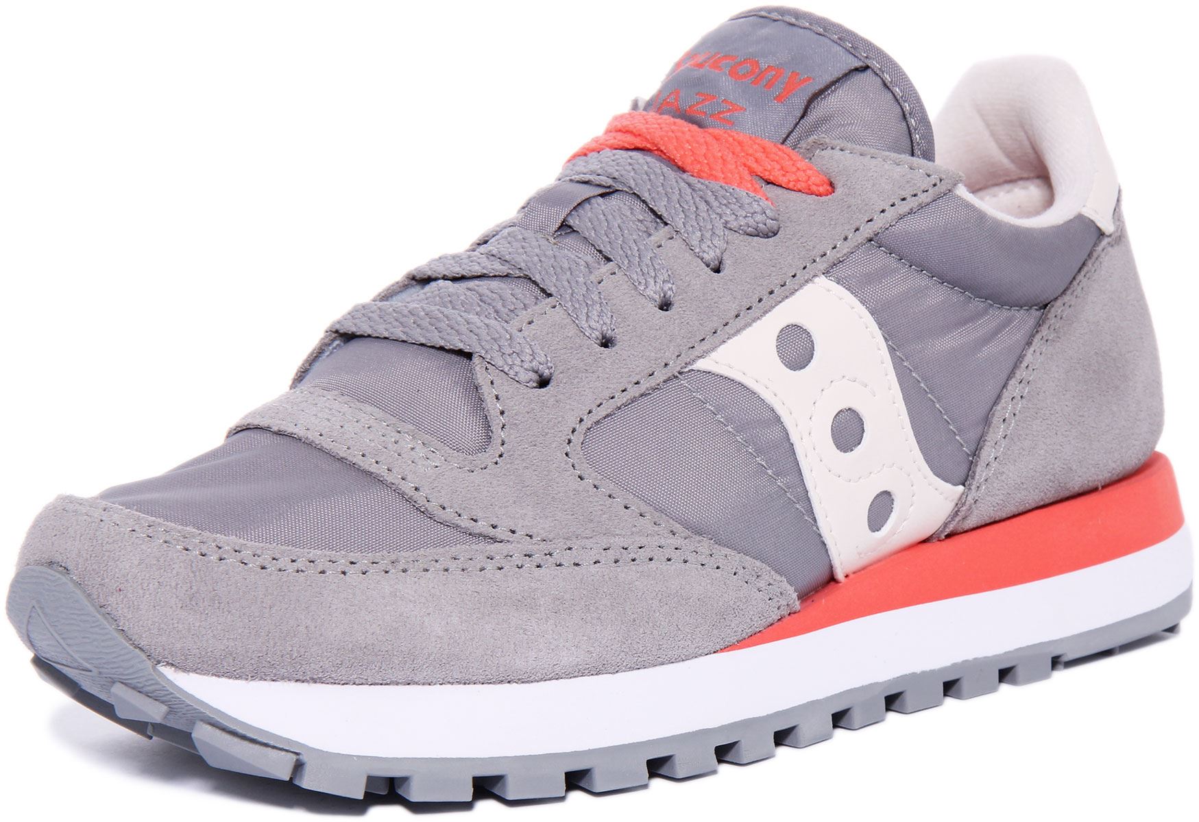 Saucony Jazz Orig W Womens Lace Up Canvas Sneakers In Silver Size US 5 - 11