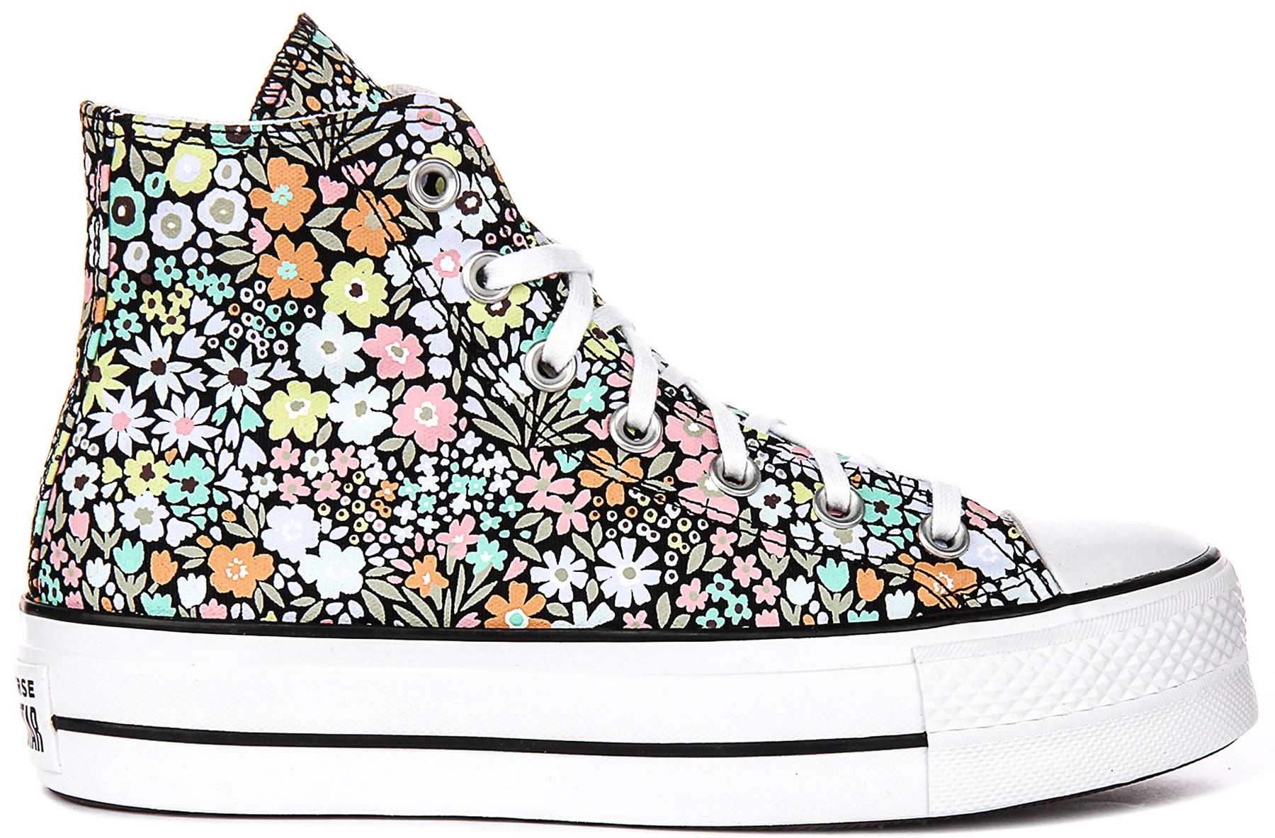 Converse A15009C Ct As Lift Allover Florals Damen Sportschuhe in Blumen UK 3 – 8 - Bild 9 von 25